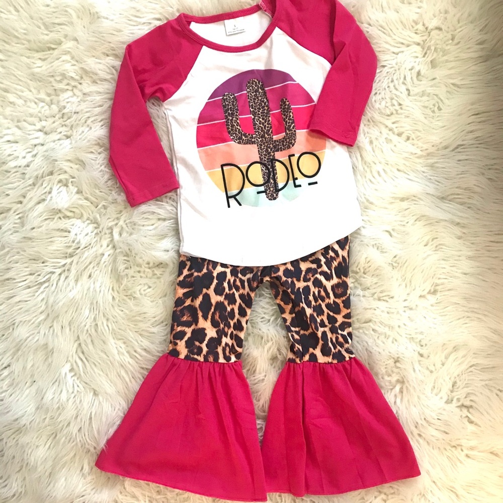 RODEO CHEETAH Bell Bottoms Outfit